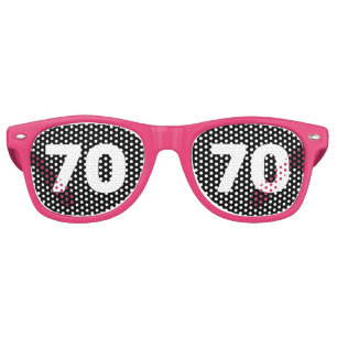 LUNETTES DE FÊTE RETRO 70E ANNIVERSAIRE 50 NOVELTY SOLEIL TONS