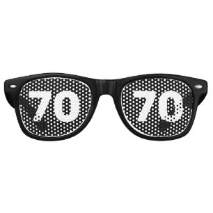 LUNETTES DE FÊTE RETRO 70E ANNIVERSAIRE 50 NOVELTY SOLEIL TONS