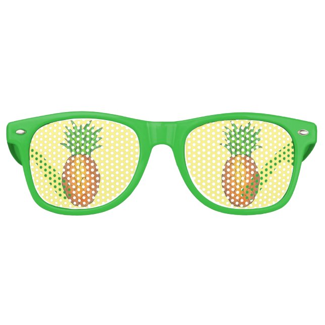 Lunettes De Fête Retro Aiguille hawaïenne Fruit de l'île tropicale Hawaii (Devant)