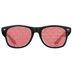 Lunettes De Fête Retro Amanita Muscaria Fly Agaric Champignon Magique Fun