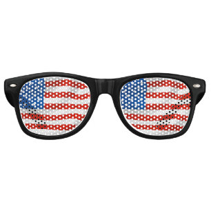 LUNETTES DE FÊTE RETRO AMÉRICAIN FLAG NOVELTY SUNGLASSES OMBRES