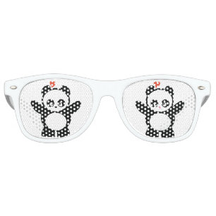 Lunettes De Fête Retro Amour Panda®