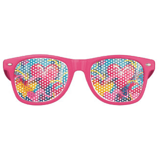 Lunettes De Fête Retro Amour urbain : Coeurs de graffitis