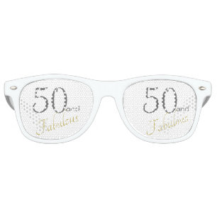 Lunettes De Fête Retro Amusement 50 et cinquantième anniversaire fabuleu
