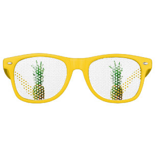 Lunettes De Fête Retro Ananas amusant Piña 4Helen