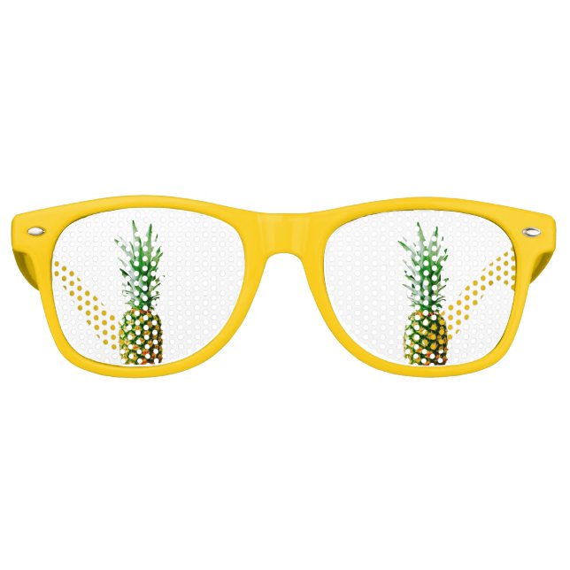Lunettes De Fête Retro Ananas amusant Piña 4Helen (Devant)