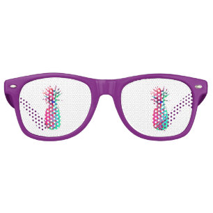 Lunettes De Fête Retro Ananas coloré cool