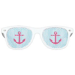 Lunettes De Fête Retro Ancre cardiaque