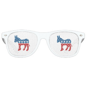 Lunettes De Fête Retro Âne de Démocrate
