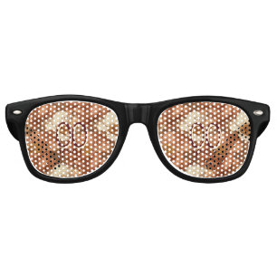 Lunettes De Fête Retro Anémones Floral 30e Anniversaire