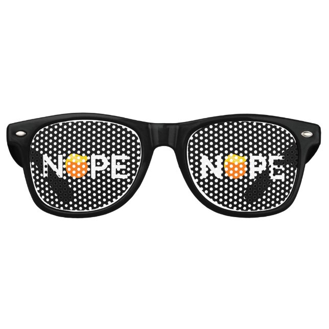Lunettes De Fête Retro Anti-Trump - Nope Edition (Devant)