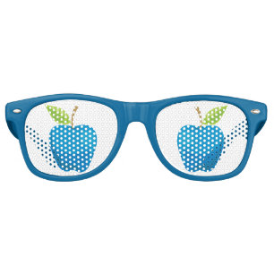 Lunettes De Fête Retro Apple Blue