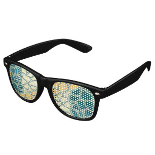 Lunettes De Fête Retro Aquarelle Peinture Pierre Mosaïque + vos idées