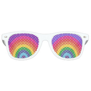 Lunettes De Fête Retro Arc-en-ciel