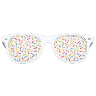 Lunettes De Fête Retro Arc-en-ciel
