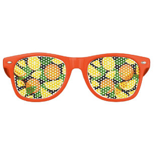 Lunettes De Fête Retro Arrière - plan orange
