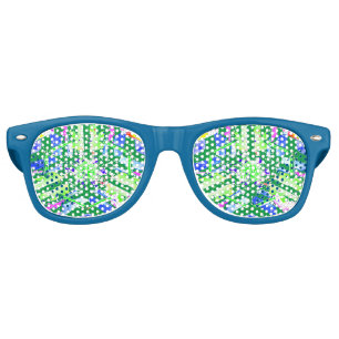 Lunettes De Fête Retro Art numérique fascinant dans des couleurs vives