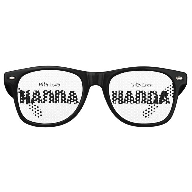 Lunettes De Fête Retro Avec amour Personnaliser (Devant)