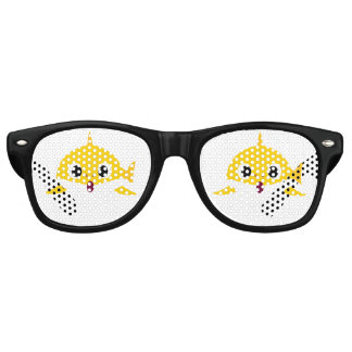 Lunettes De Fête Retro Baby Shark Jaune ~