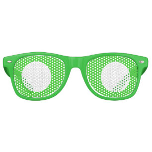 Lunettes De Fête Retro Balle de Golf Golfeur Drôle