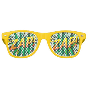 Lunettes De Fête Retro Bande dessinée moderne drôle ZAP
