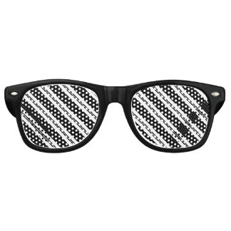 Lunettes De Fête Retro Bandes diagonales