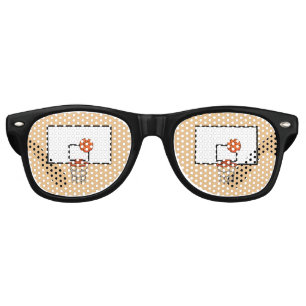 Lunettes De Fête Retro Basket-ball