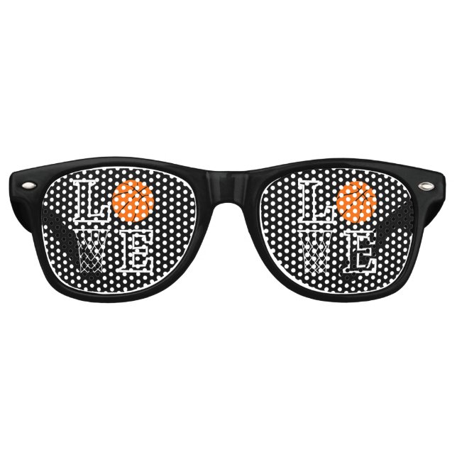 Lunettes De Fête Retro Basket-ball Anniversaire Cadeau, Basketball Joueus (Devant)