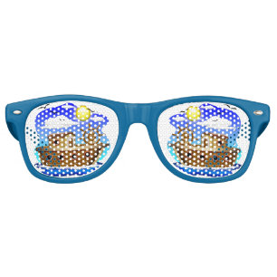 Lunettes De Fête Retro Bateau de pêche dessin animé