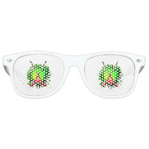 Lunettes De Fête Retro Bâton De Hockey Sur Terrain Et Balle