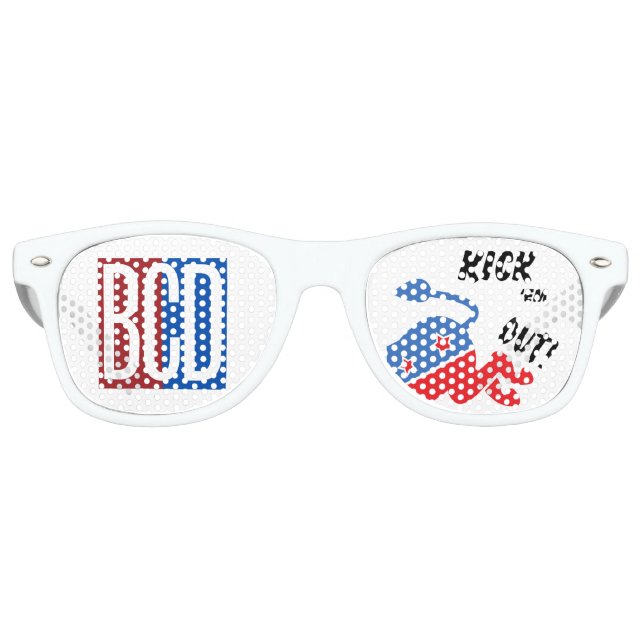 Lunettes De Fête Retro BCD Kick 'Em Out Glasses (Devant)
