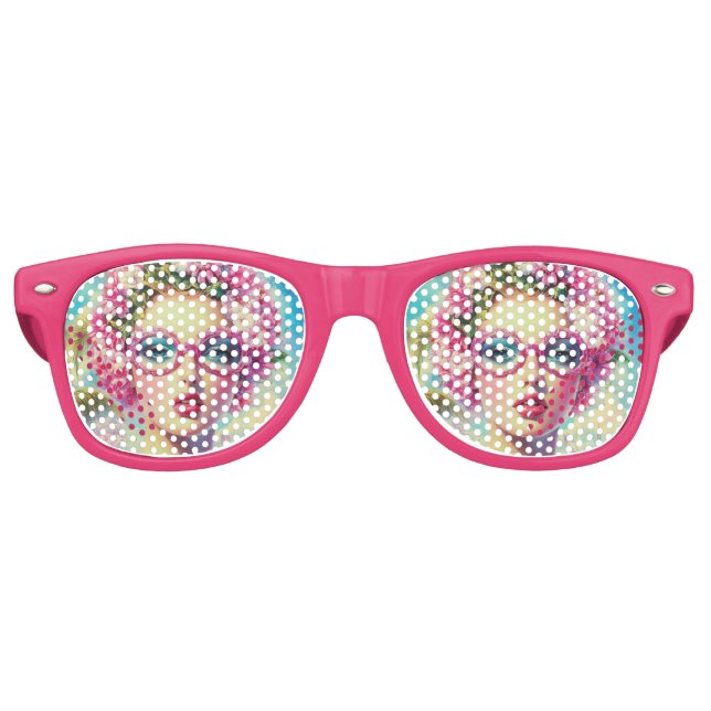 Lunettes De Fête Retro Beauté tropicale rétro (Devant)