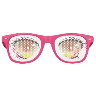 Lunettes De Fête Retro Beaux yeux ouverts