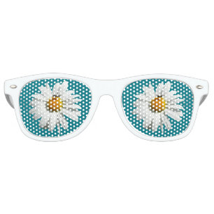 Lunettes De Fête Retro Bee on Daisy Alaskan Summer Nature