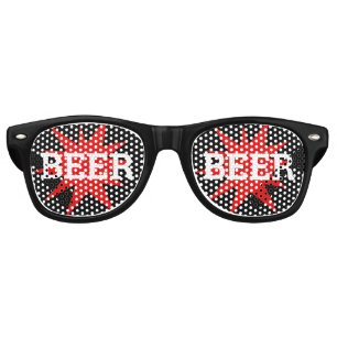 Lunettes De Fête Retro BEER BEER Retro Shades / Fun Party Lunettes de sol