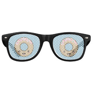 Lunettes De Fête Retro Beignet de Kawaii