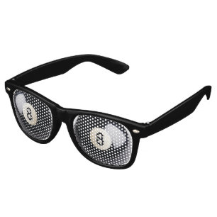 Lunettes De Fête Retro Billard Snooker 8-Ball Party Shades