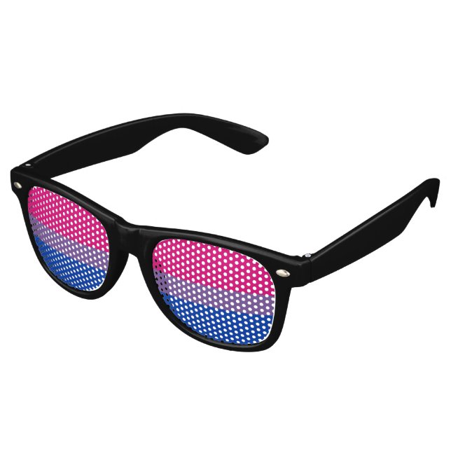 Lunettes De Fête Retro Bisexual pride (Angulaire)