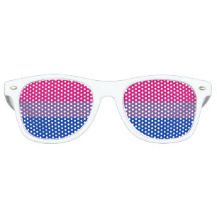 Lunettes De Fête Retro BISEXUAL PRIDE STRIPED HORIZONTAL - 2014 PRIDE.png
