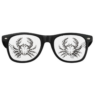 Lunettes De Fête Retro Black Crab