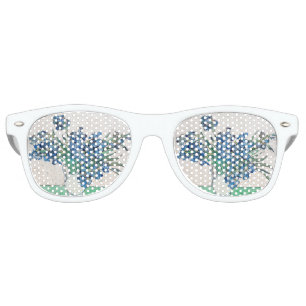 Lunettes De Fête Retro Blue Irises par Vincent Van Gogh Art
