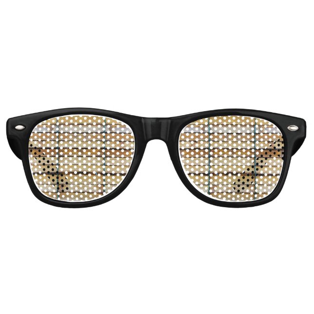Lunettes De Fête Retro Bois d'époque en bois (Devant)