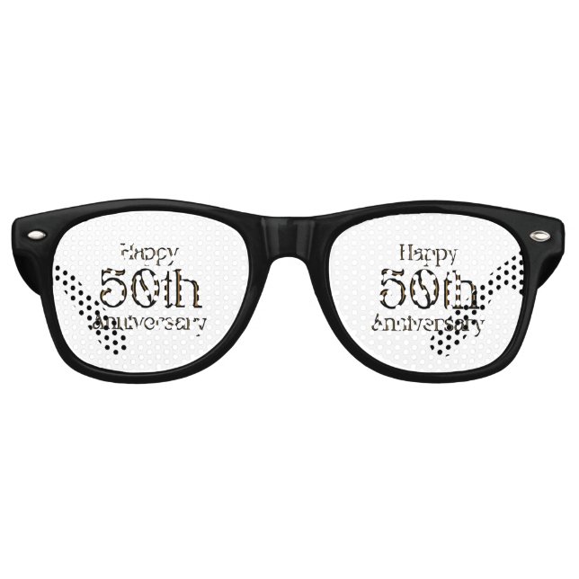 Lunettes De Fête Retro Bonne fête du 50e anniversaire (Devant)