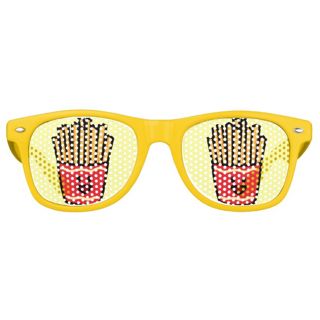 Lunettes De Fête Retro Bonne Fries françaises (Devant)