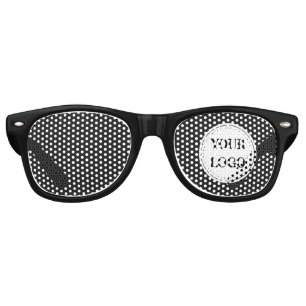 Lunettes De Fête Retro Bouton personnalisé, élégant et éternel