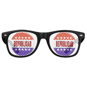 Lunettes De Fête Retro Bouton républicain