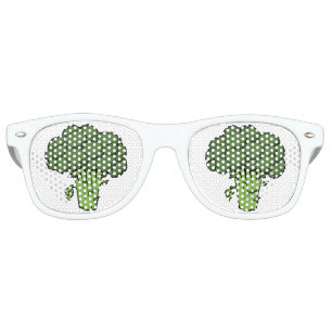Lunettes De Fête Retro Broccoli vert