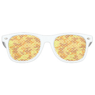 Lunettes De Fête Retro Camouflage d'or