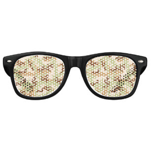 Lunettes De Fête Retro Camouflage du désert