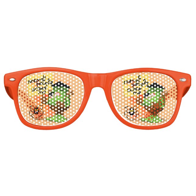 Lunettes De Fête Retro Caractère Frankenstein de 'Normal People Scare Me' (Devant)